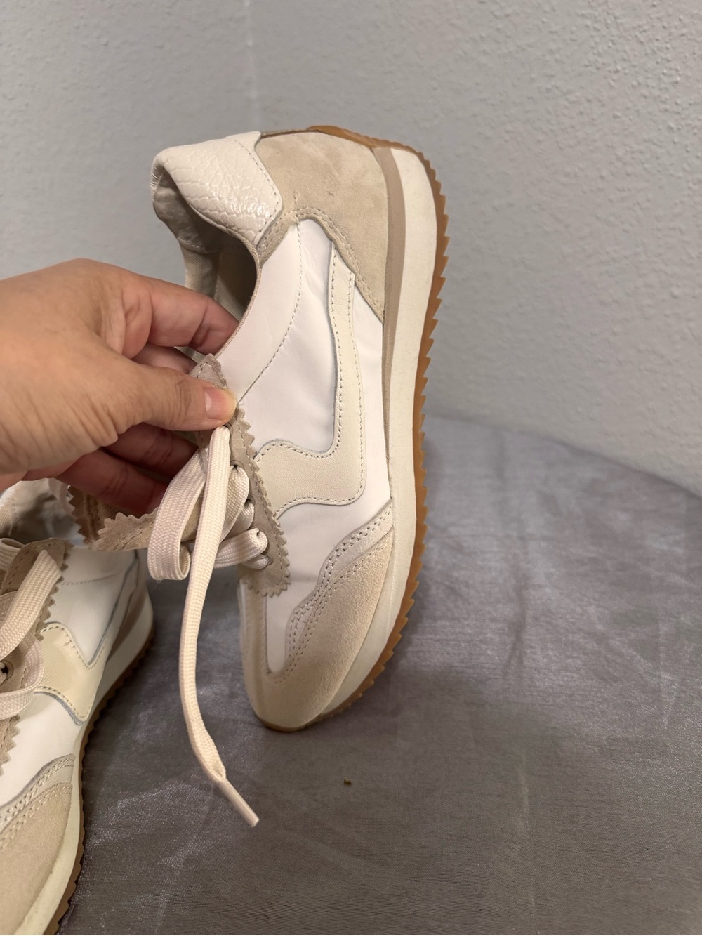 Dolce Vita B. NTCD Beige and White Women's sneakers - Picture 13 of 16
